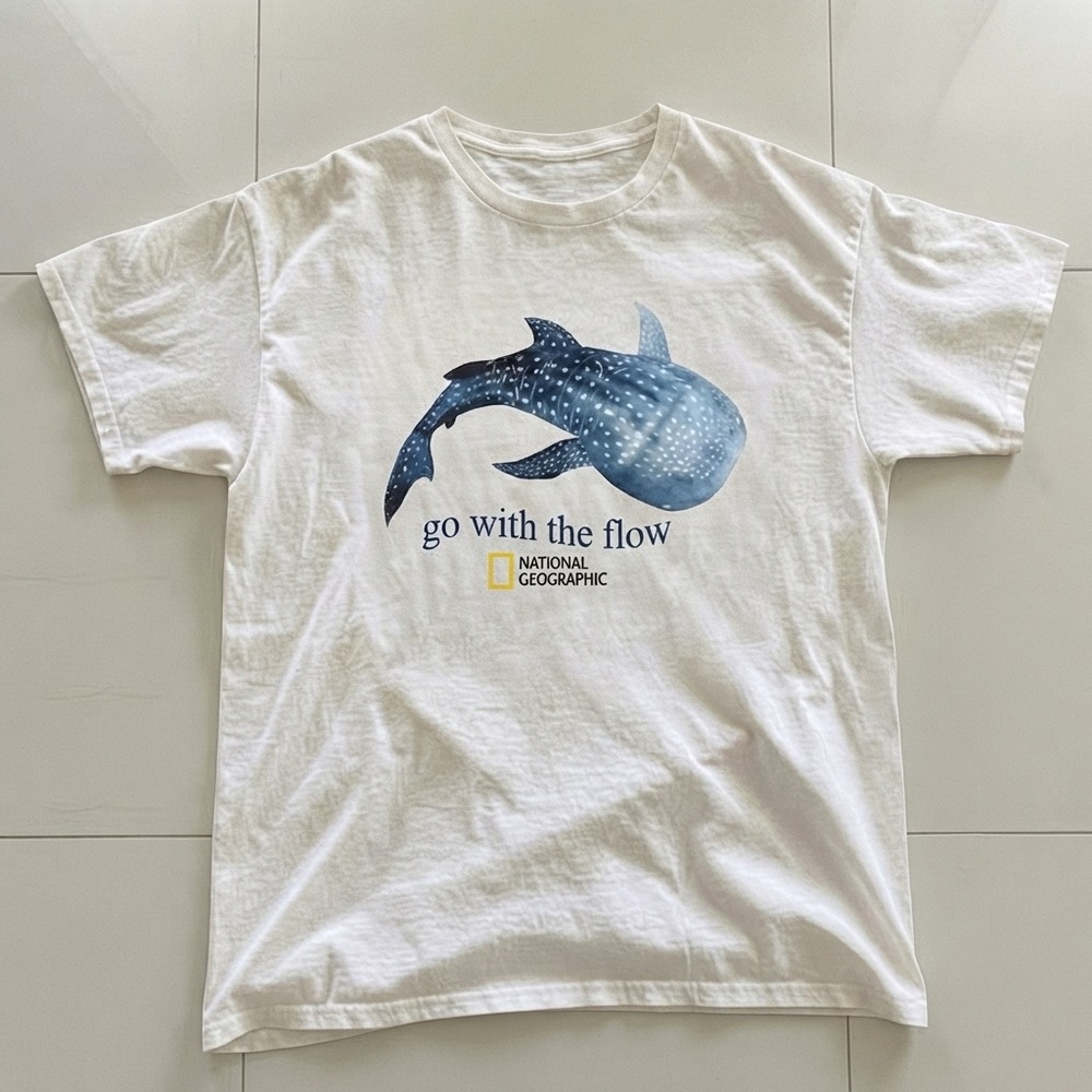 National Geographic 'Go With The Flow' Whale Shark T-Shirt in White